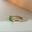 Max emerald ring 14k gold - Studio Kroewe