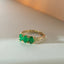 Max emerald ring 14k gold - Studio Kroewe