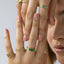 Max emerald ring 14k gold - Studio Kroewe