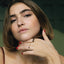 Max garnet ring 14k gold - Studio Kroewe