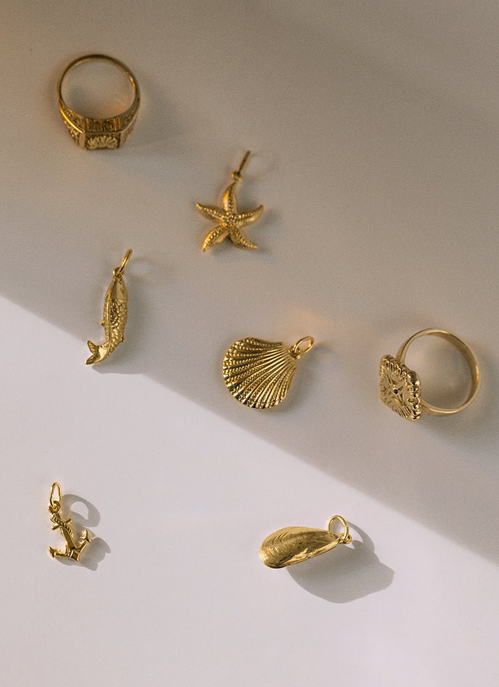 Moules charm 14k gold - Studio Kroewe