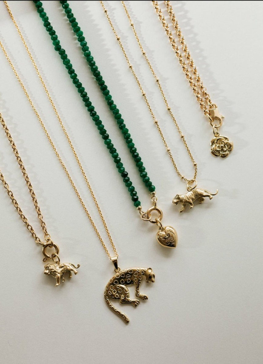 Panther charm 14k gold - Studio Kroewe