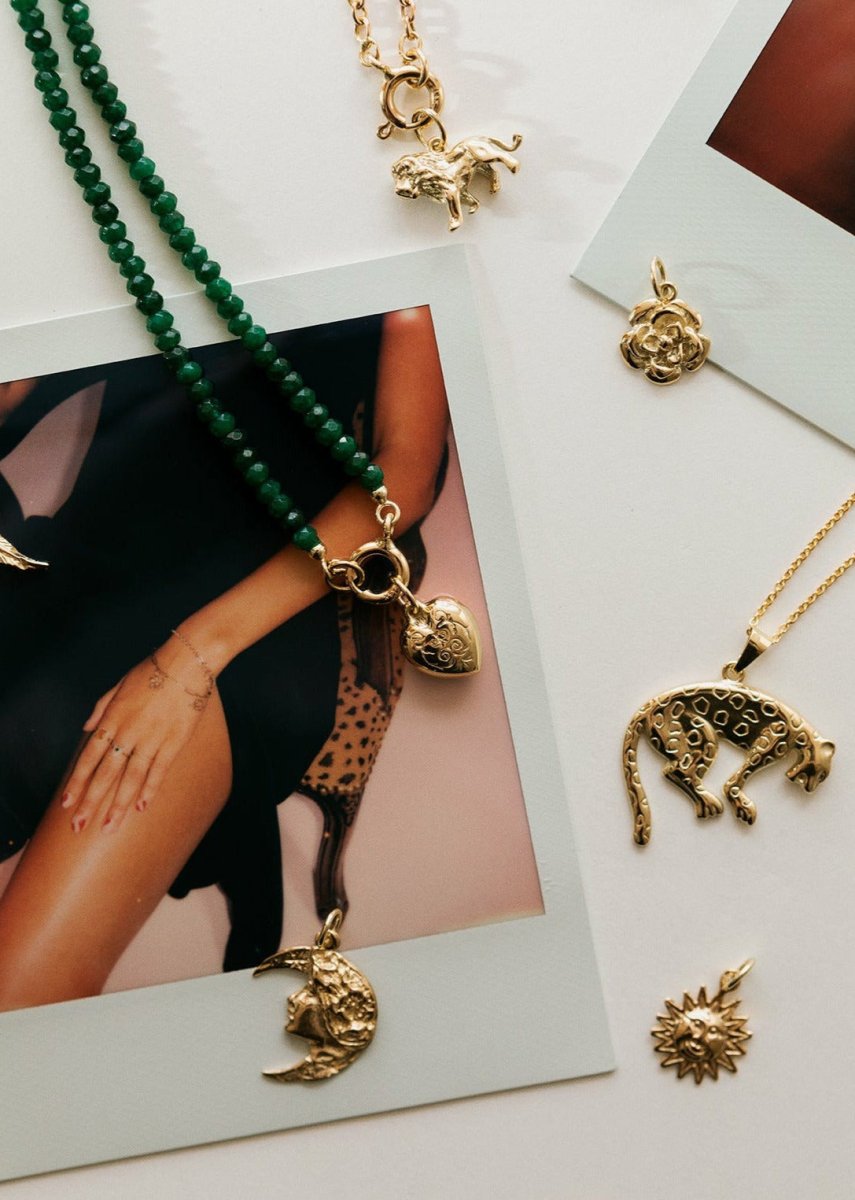 Panther charm 14k gold - Studio Kroewe