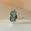 Poppy blue topaz ring 14k gold - Studio Kroewe