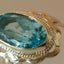 Poppy blue topaz ring 14k gold - Studio Kroewe