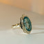 Poppy blue topaz ring 14k gold - Studio Kroewe