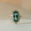 Poppy blue topaz ring 14k gold - Studio Kroewe