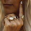 Poppy smoky quartz ring 14k gold - Studio Kroewe