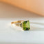 Rue peridot ring 14k gold - Studio Kroewe