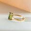 Rue peridot ring 14k gold - Studio Kroewe