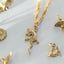 Salamander charm 14k gold - Studio Kroewe