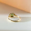 Senda peridot ring 14k gold - Studio Kroewe