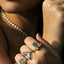 Senda peridot ring 14k gold - Studio Kroewe