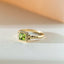 Senda peridot ring 14k gold - Studio Kroewe