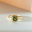 Senda peridot ring 14k gold - Studio Kroewe