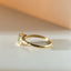 Senda peridot ring 14k gold - Studio Kroewe