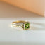 Senda peridot ring 14k gold - Studio Kroewe