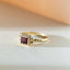 Senda rhodolite 14k gold ring - Studio Kroewe