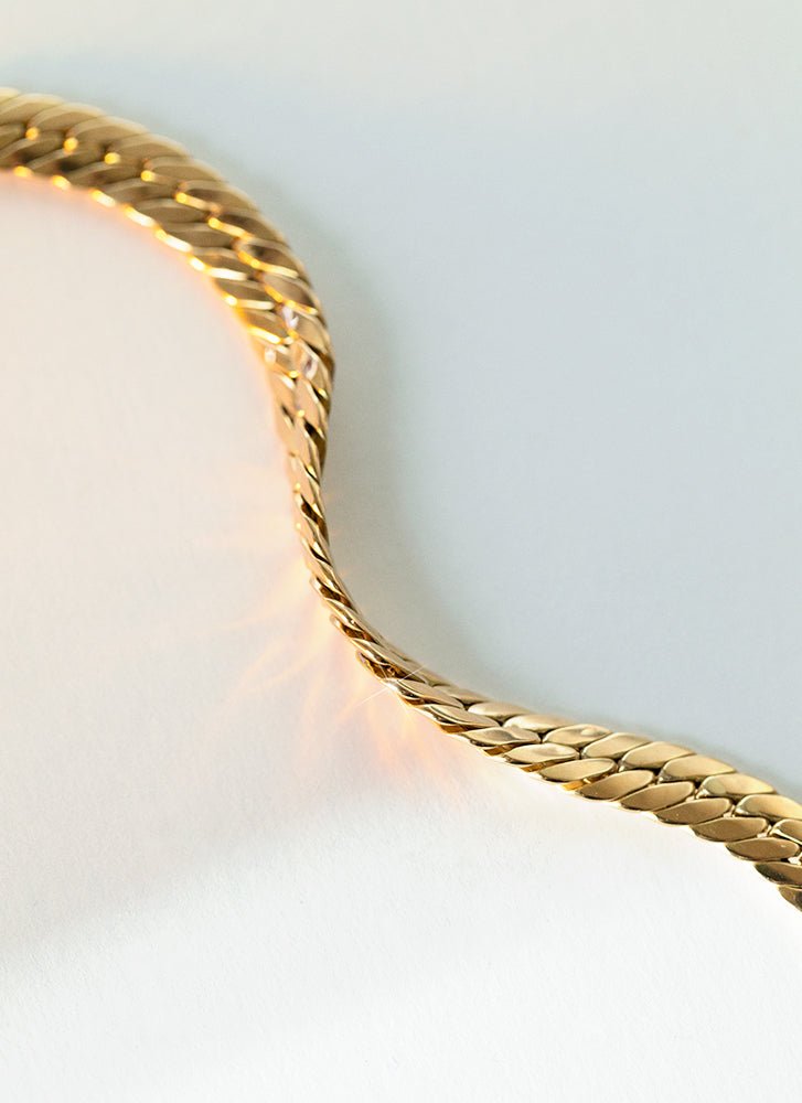 Snake 6.5mm bracelet 14k gold - Studio Kroewe