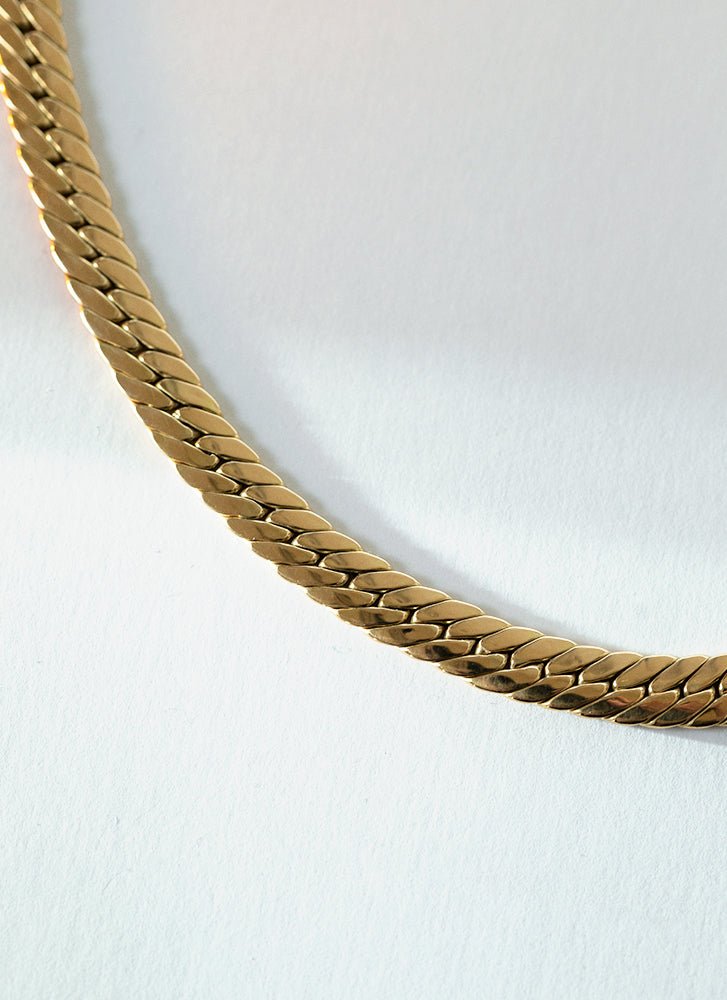 Snake 6.5mm bracelet 14k gold - Studio Kroewe