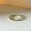Sphere stacking ring thin and thick 14k gold - Studio Kroewe