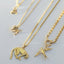 Swallow charm 14k gold - Studio Kroewe
