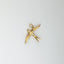 Swallow charm 14k gold - Studio Kroewe