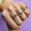 Three is a party ring 14k gold - Studio Kroewe