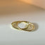 Torsion stacking ring thin and thick 14k gold - Studio Kroewe