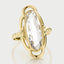 Trixie rock crystal ring 14k gold - Studio Kroewe