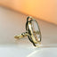 Trixie rock crystal ring 14k gold - Studio Kroewe