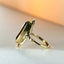 Trixie smoky quartz ring 14k gold - Studio Kroewe