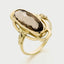 Trixie smoky quartz ring 14k gold - Studio Kroewe