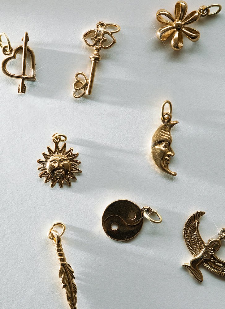 Yin Yang charm 14k gold - Studio Kroewe