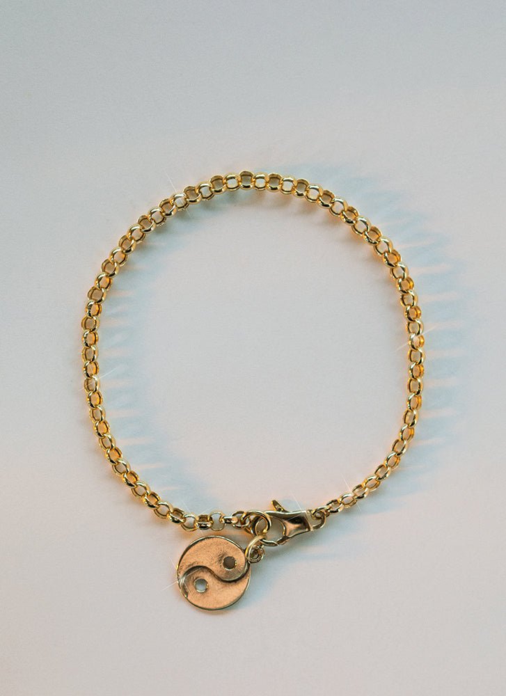 Yin Yang charm 14k gold - Studio Kroewe
